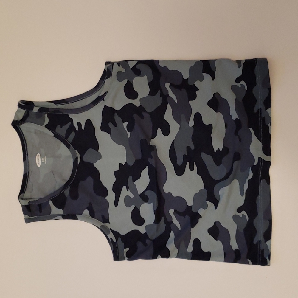 Old Navy camouflage navy and blue colored tank top, xs (5)
